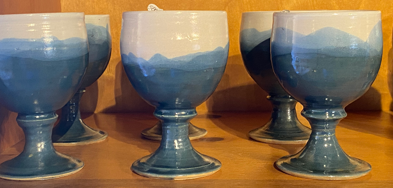 Limfjords cider pokal på stilk H 12 x B 9,5 cm