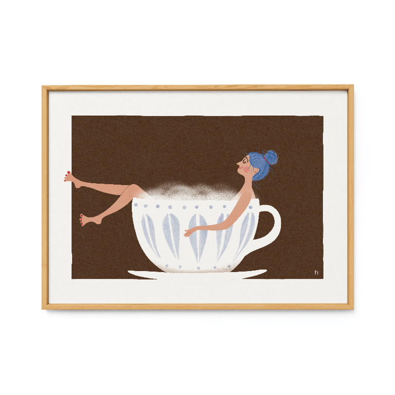 Kaffebad – plakat billede 2
