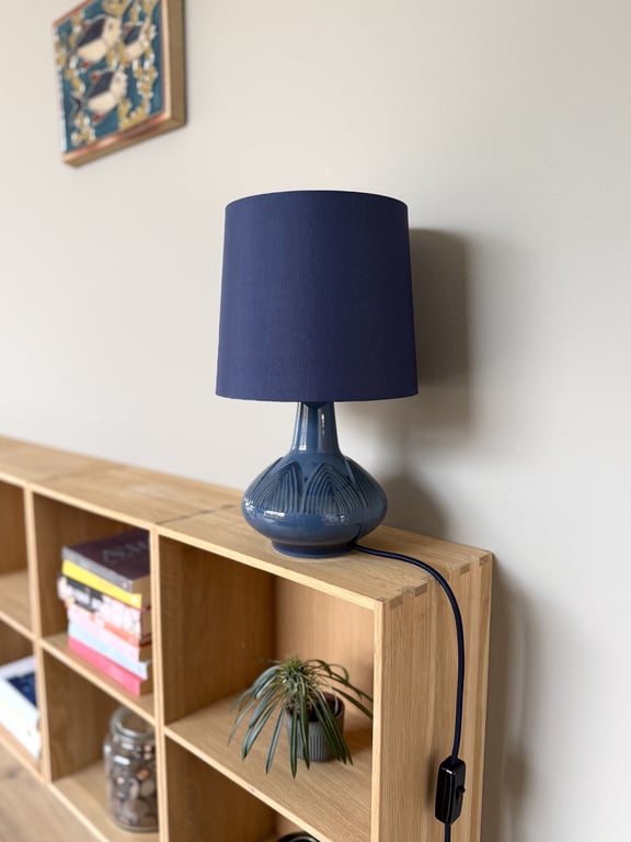 Upcycled vintage bordlampe - Søholm Keramik billede 3