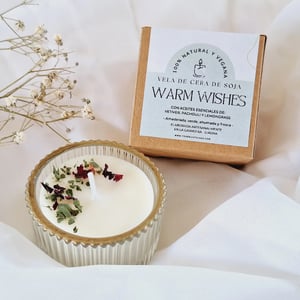 Soja duftlys i glaskrukke "Warm Winter" – produktbillede