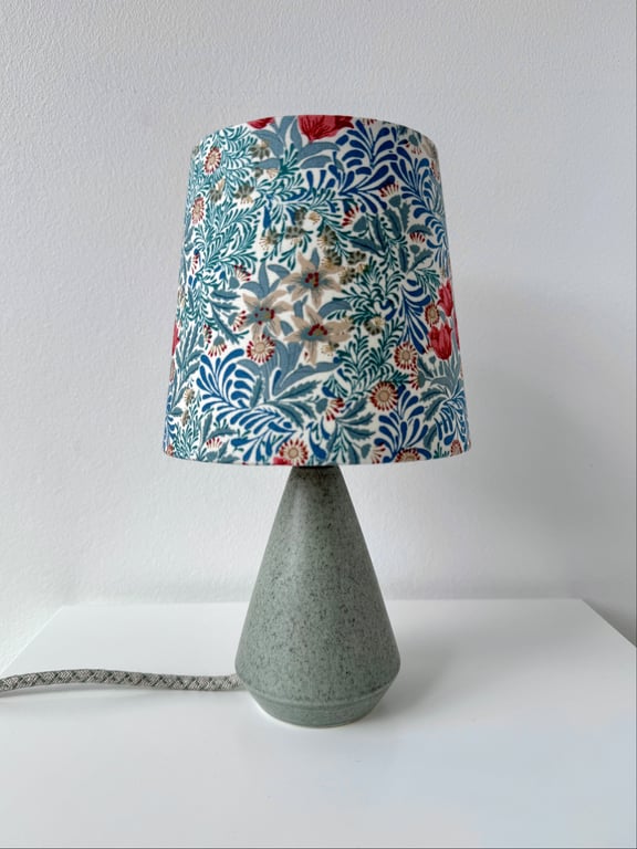 Upcycled vintage bordlampe - Søholm Keramik