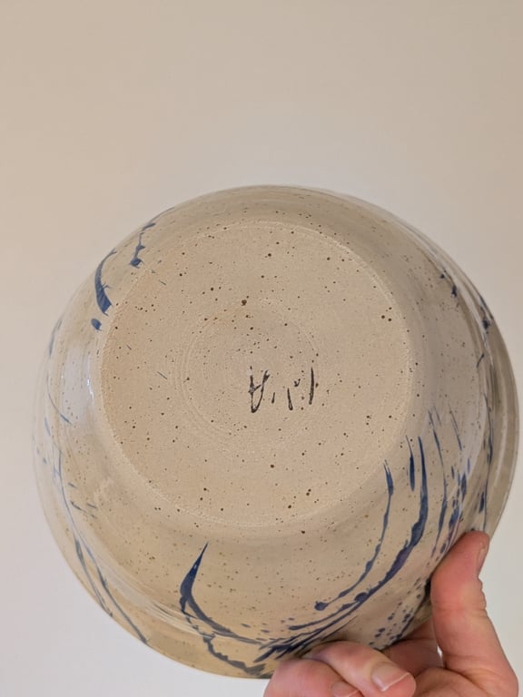 Skål blå splash  billede 3