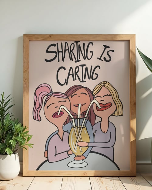 Plakat: sharing is caring (2)
