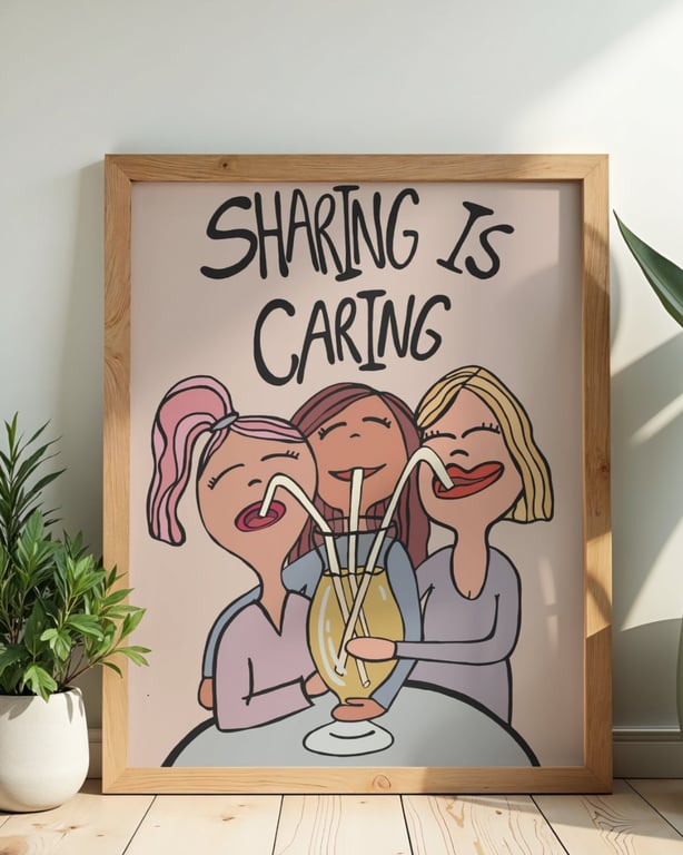 Plakat: sharing is caring billede 2