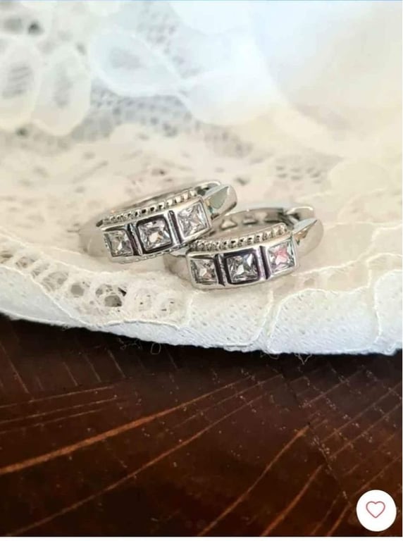 Emilie øreringe / Kirurgisk stål / Zirkonia