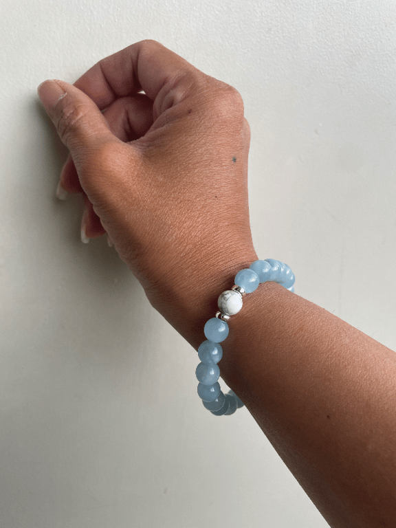 Akvamarin med Howlit billede 2