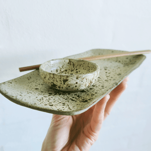 SUSHI TALLERKEN SAND / BEIGE – produktbillede