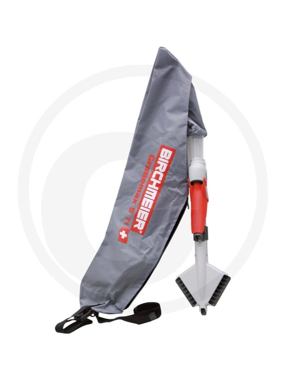 Birkemeier Gartendix 5 FT, grå bæretaske med rødt og hvidt sprøjteudstyr.