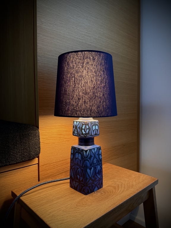 Upcycled vintage bordlampe - Royal Copenhagen billede 2