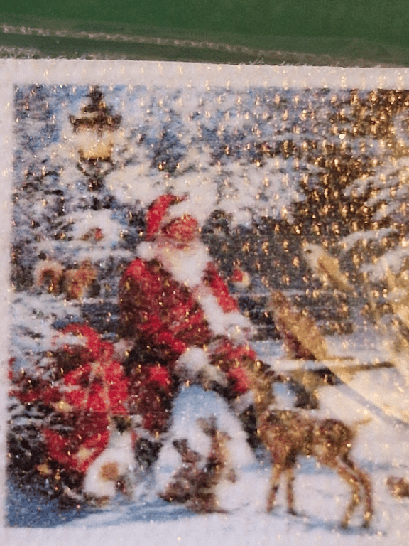 Julemanden med sit rensdyr det er 20×20 