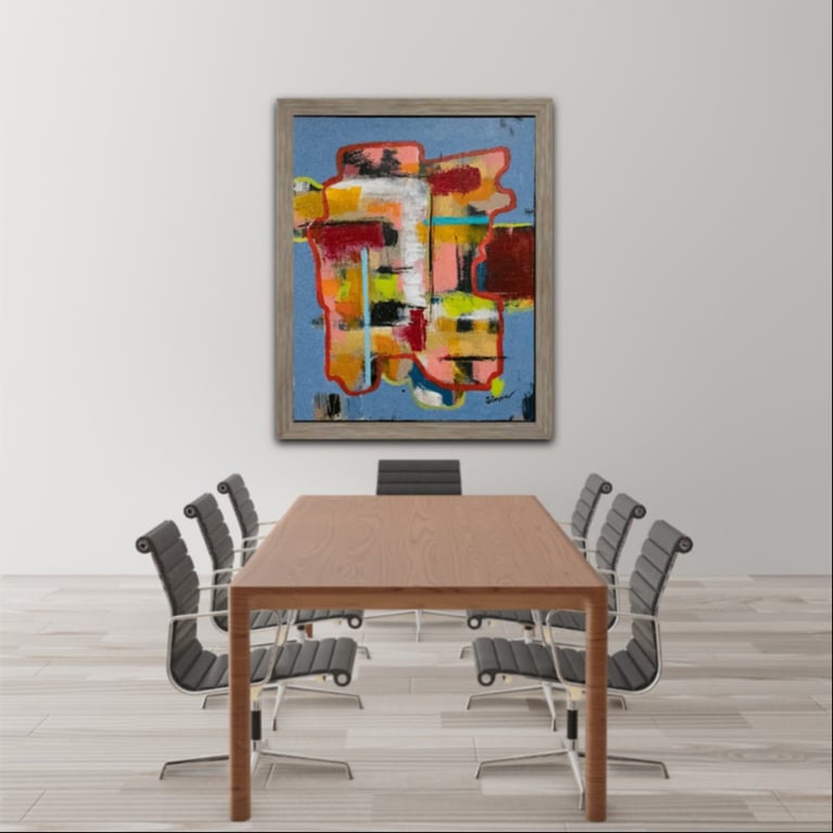 #1113 Maleri 80X100cm SOLD billede 5