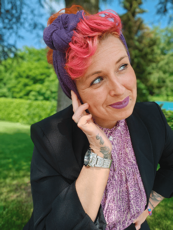 Marylin Tørklæde Lilla billede 2