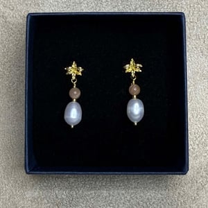 Alba - Øreringe (Forgyldt Sterling Sølv) – produktbillede