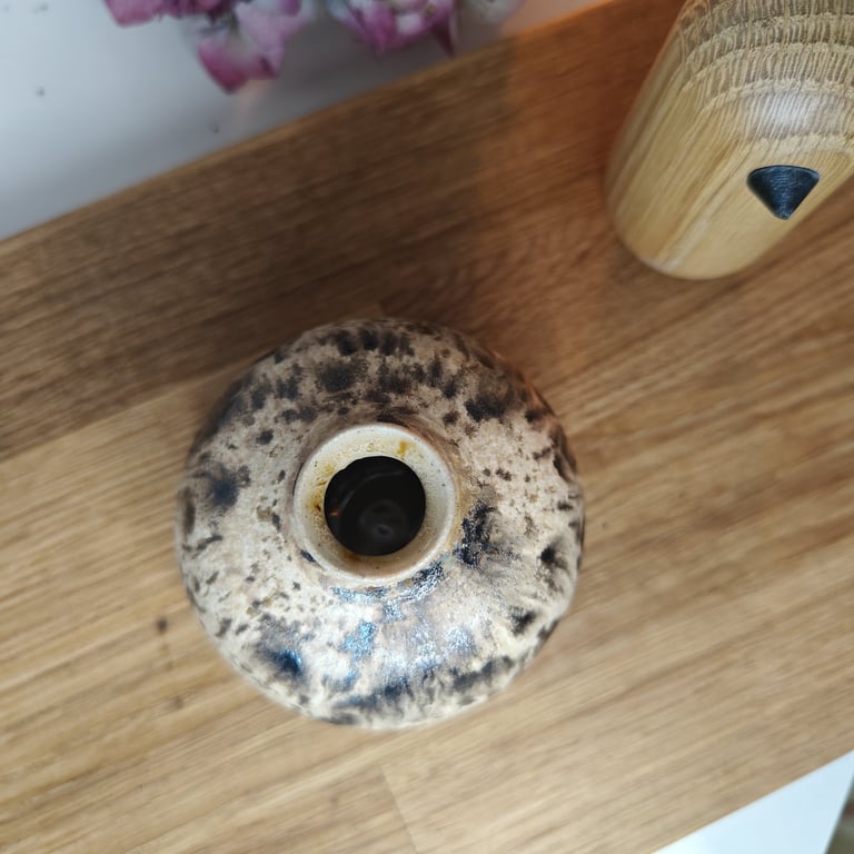 Brunplettet mini vase billede 3