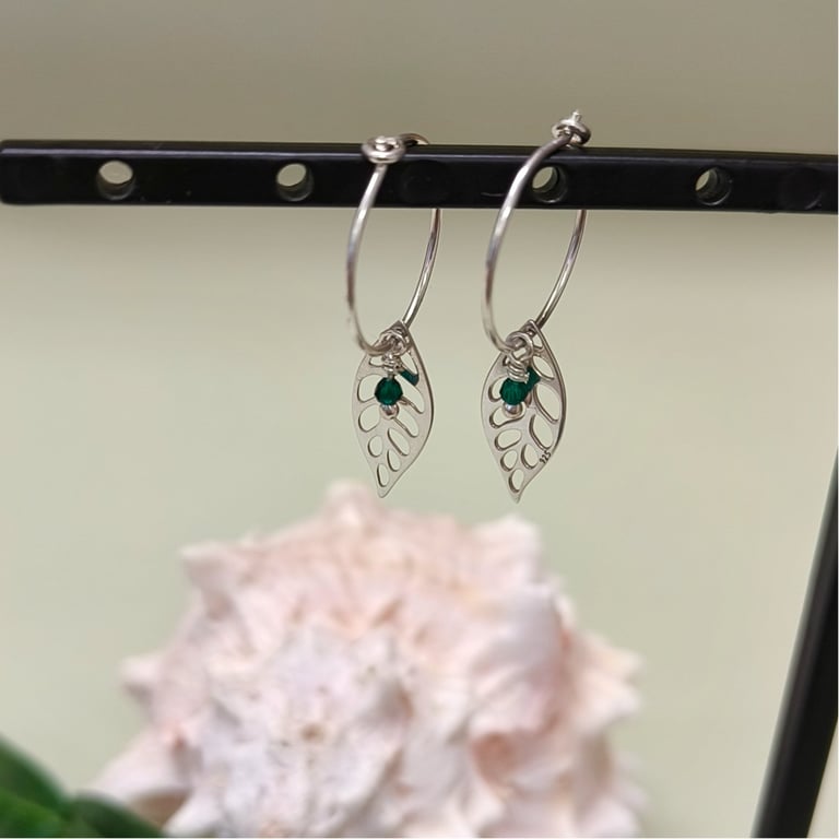 Creol med blade og grøn jade