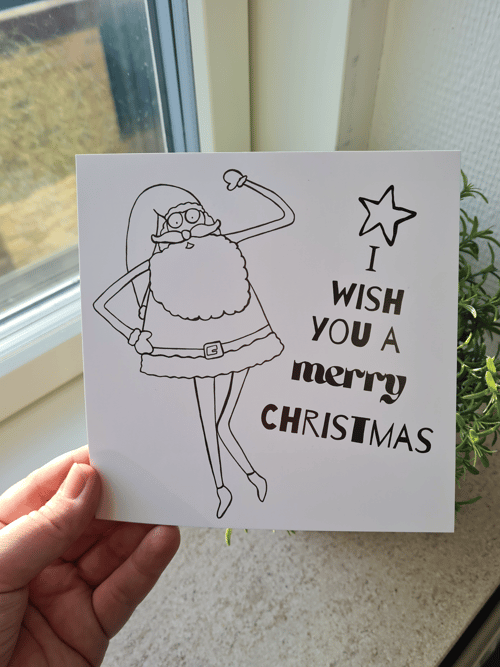 Kort: I wish you a merry christmas