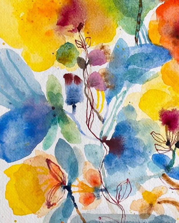 Den blå stribede billede 3