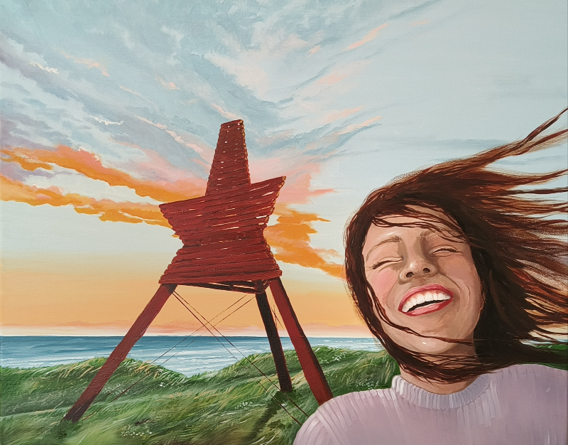 Selfie Danmark - Løkken. 50*40