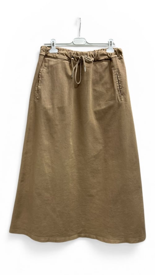 Mine long cotton skirt, Cappuccino. Onesize str. 38-48. (4)