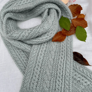 Malmø Scarf strikkeopskrift – produktbillede