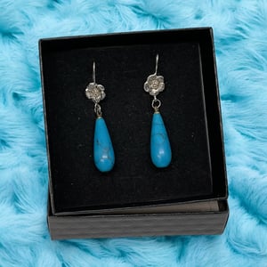 Blå Øreringe – produktbillede