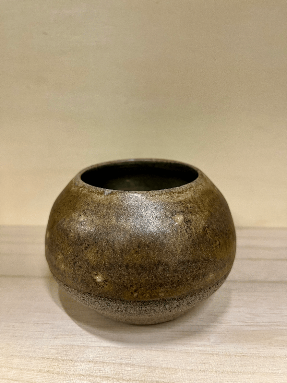 Vase 2 brun mat