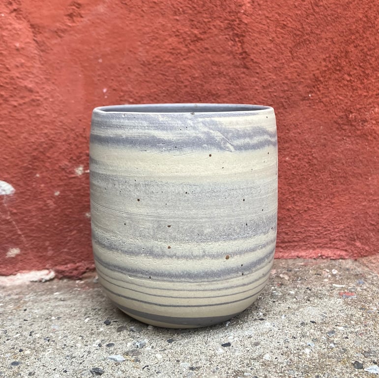 Marmoreret kop, lavendel 