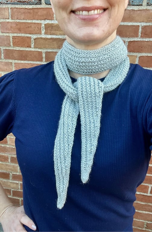 Elise Mini-Scarf strikkeopskrift billede 2