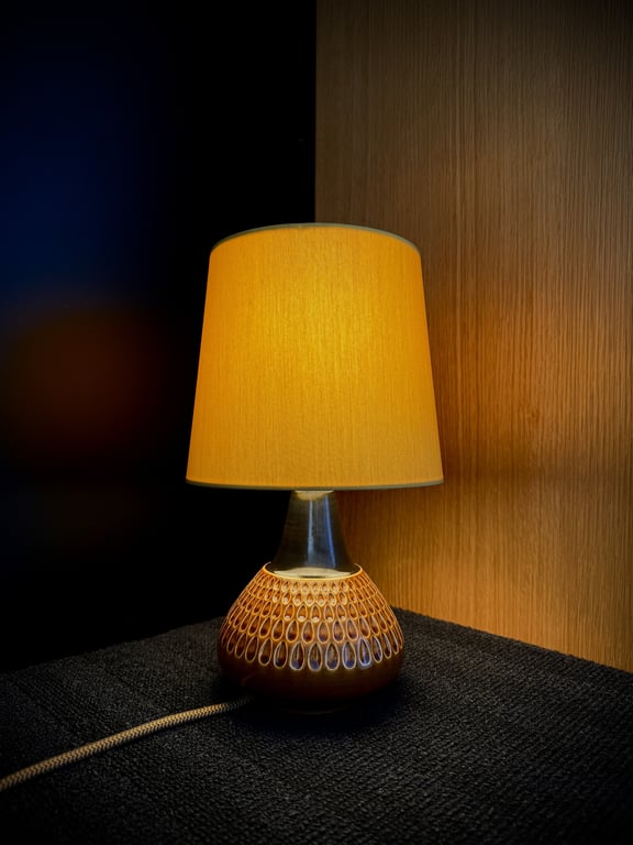 Upcycled vintage bordlampe - Søholm Keramik billede 4