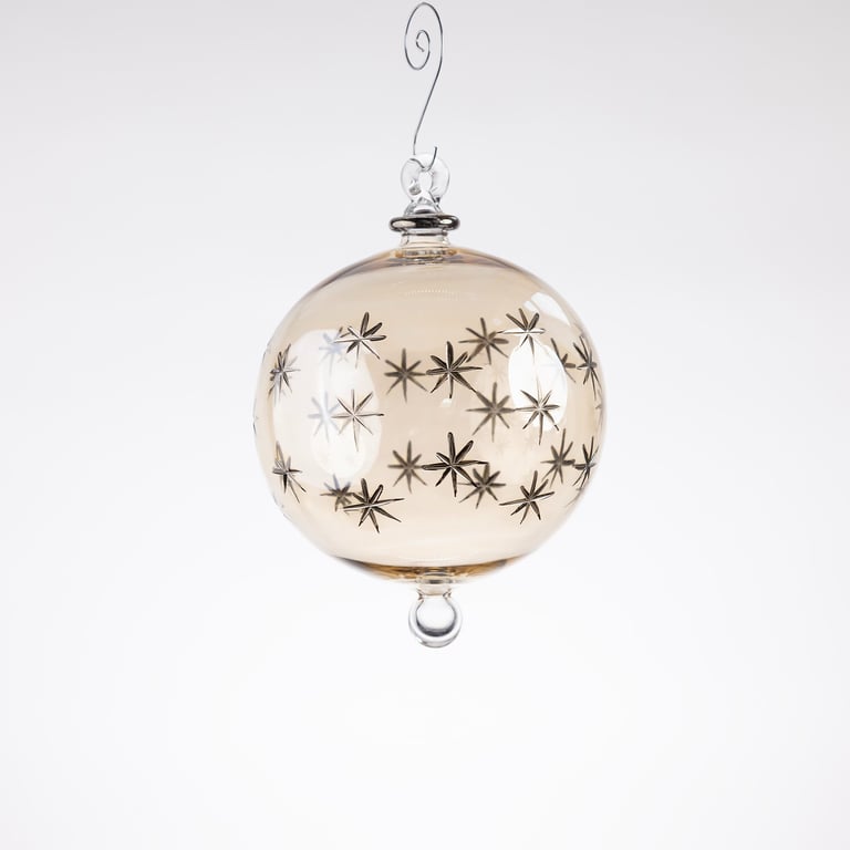 JULEKUGLE DESIGN 1002 DIJON MED HVIDGULD billede 3