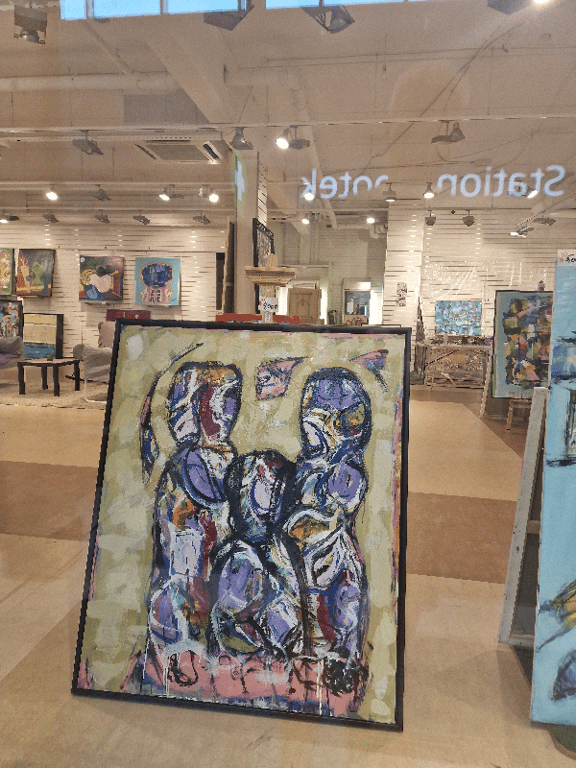 9#1246  100x120 cm  SOLD billede 2