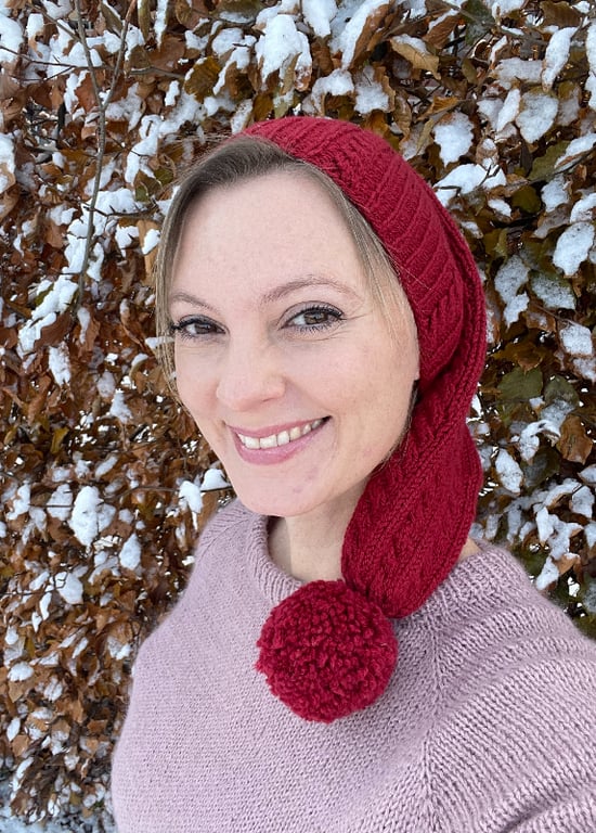 Kaja Nissehue strikkeopskrift billede 2