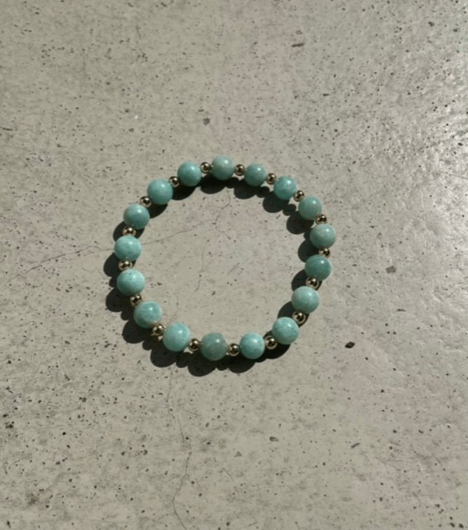 Amazonit Perle - Kvalitet A billede 2