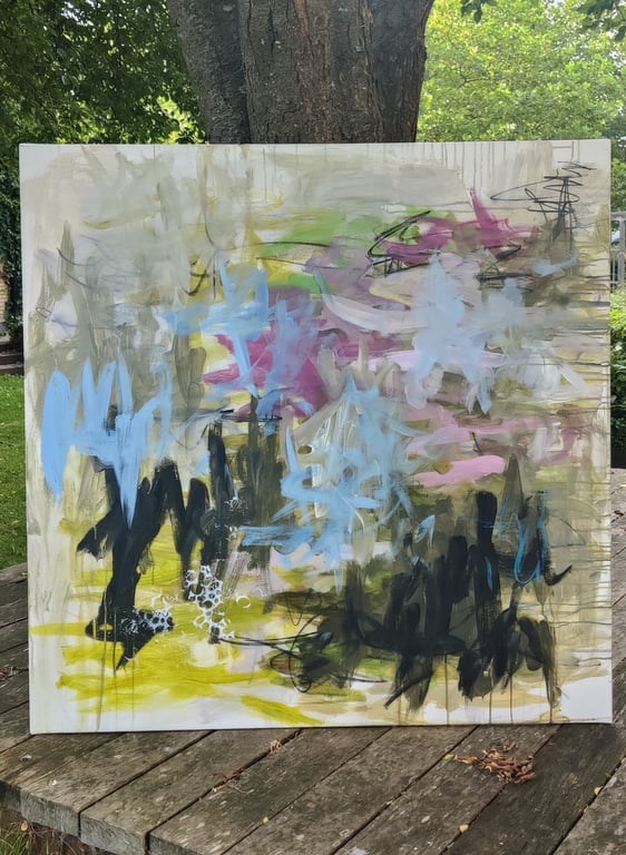 Garden Reflections - part 1 (100x100) billede 3