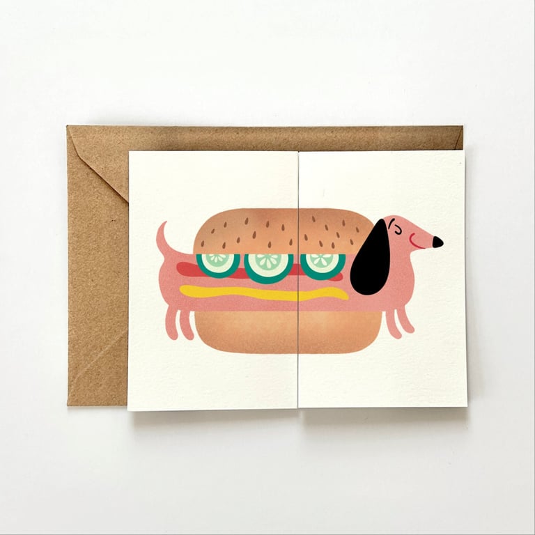 Pølsehund – foldekort