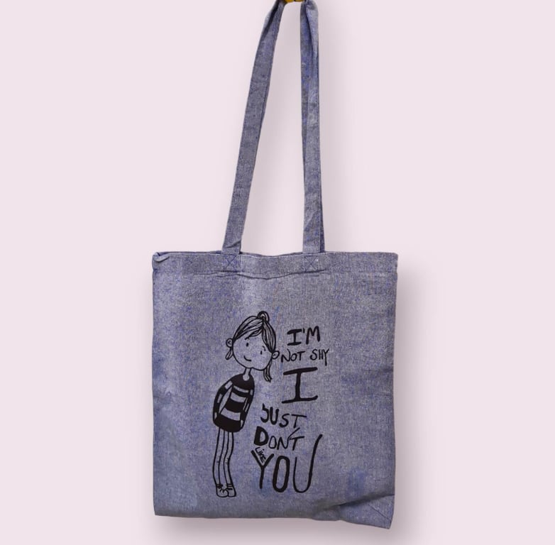 Mulepose: im not shy i just dont like you Blå (2)