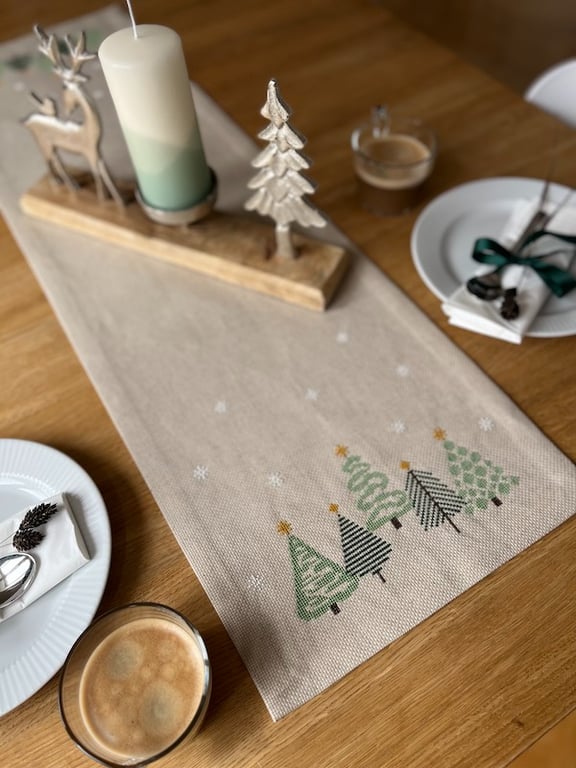 Juleløber - Grøn 2030-1 Str. 30 x 100 cm. (5)