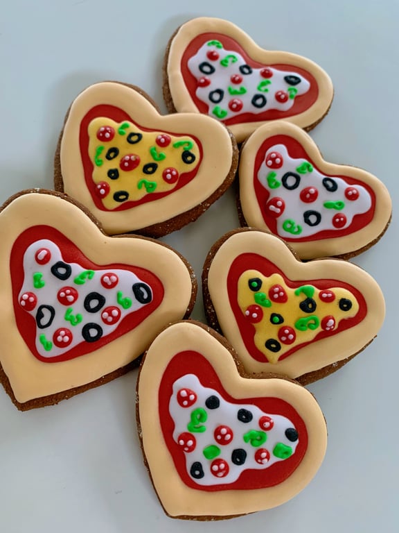 Hjertepizza cookie 