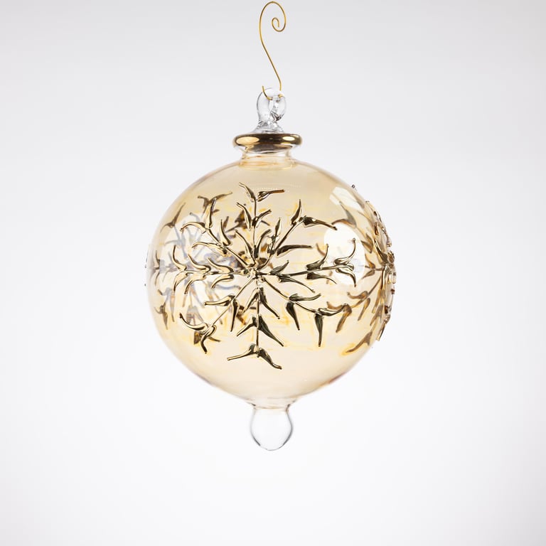 JULEKUGLE DESIGN 1014 GOLDEN MED GULD billede 4