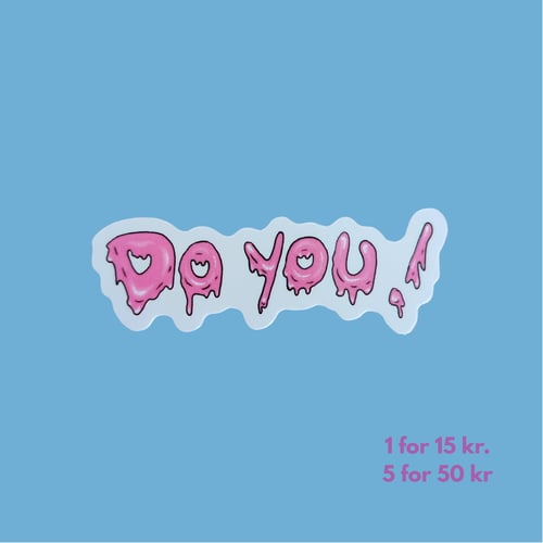 do you! "Candy Letters" Vinyl sticker (1)