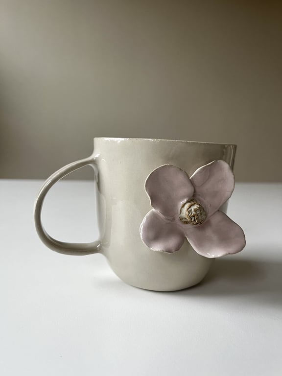 Lyserød blomsterkop No.3 billede 2