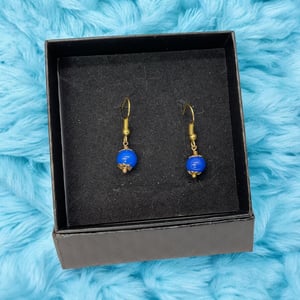 Blå Øreringe – produktbillede