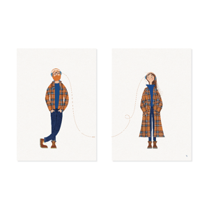 Stille efterår – todelt plakat – produktbillede