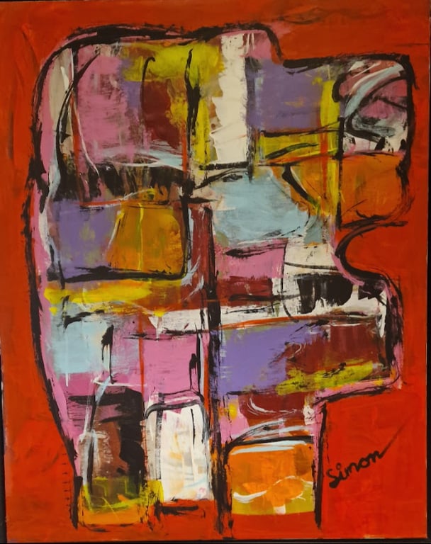 #1167 Maleri 80X100cm SOLD 