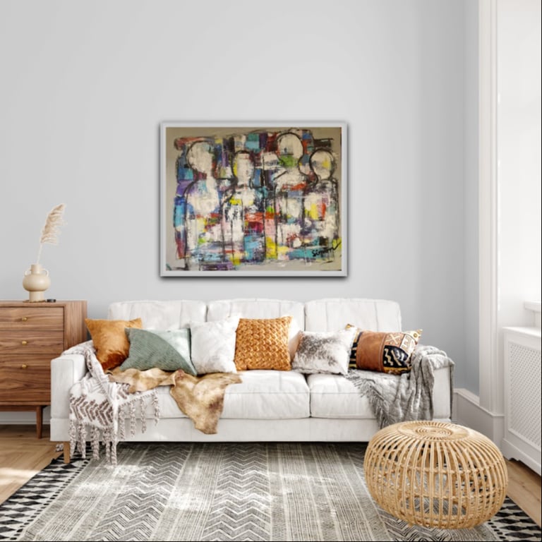 #1162 Maleri 100X120cm SOLD billede 4