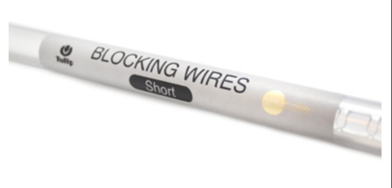 Tilbehør: Tulip wirer til at blokke dit strik (korte) (3)