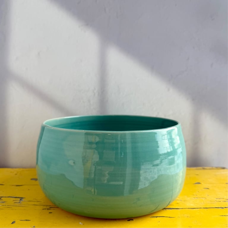 Hundeskål stor turkis  billede 2