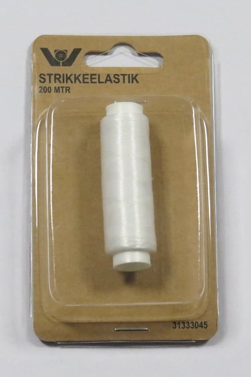 Tilbehør: Strikkeelastik transparent