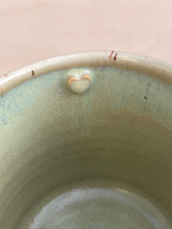 Grøn krus. 310 ml. H: 8,5 cm billede 3