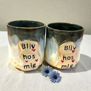 Kærlighedskopper – “Altid os / Bliv hos mig” – produktbillede